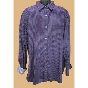 Johnston & Murphy Mens Geometric Print Shirt XXL NWOT